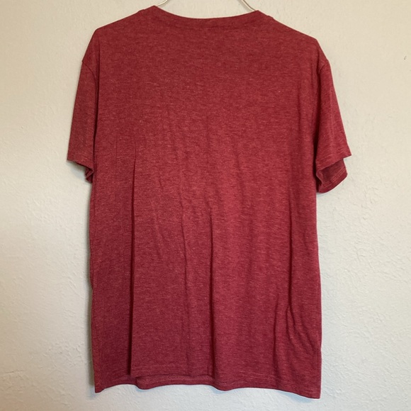 Women's Size Medium "It's Way Too Peopley Outside" Pink Red Short Sleeve T-Shirt - Picture 4 of 7
